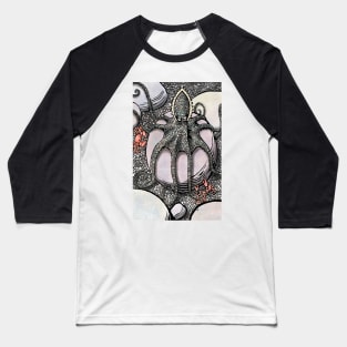 Octopus on sea floor Baseball T-Shirt